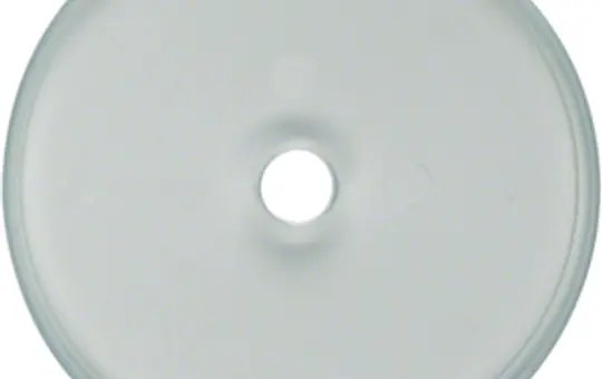 BERKER 109030 Abdeckplatte Serie Glas Drehschalter/-taster, Knebel, Hohlwandmontage | glas klar