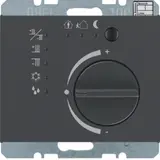 BERKER 75441175 KNX-Temperaturregler K.1/K.5 mit Tasterschnittstelle | anthrazit matt