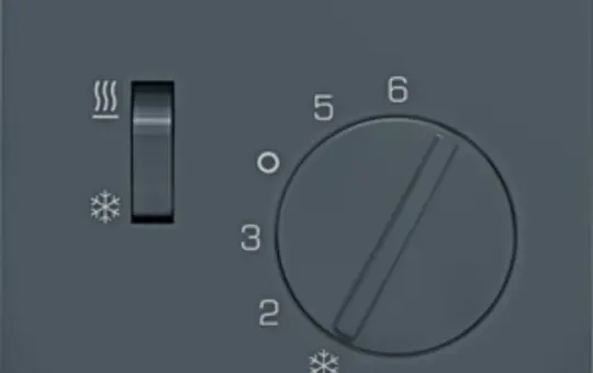 BERKER 20297106 Raumtemperaturregler K.1/K.5 Wechsler mit Schalter, 230 V | anthrazit matt