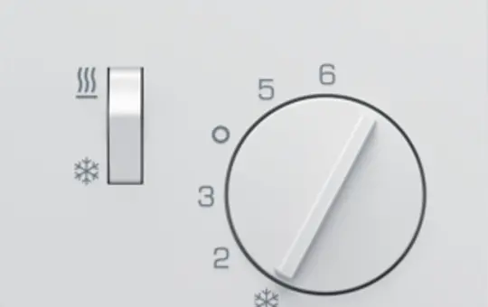 BERKER 20297109 Raumtemperaturregler K.1/K.5 Wechsler mit Schalter, 230 V | polarweiß glänzend