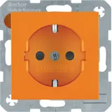 BERKER 47238914 EDV-Steckdose S.1/B.3/B.7 Berührungsschutz | orange glänzend