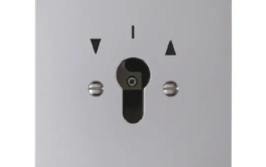 BERKER 4412 Schlüsselschalter UP Druckguss IP44 Jalousie, für Profil-Halbzylinder