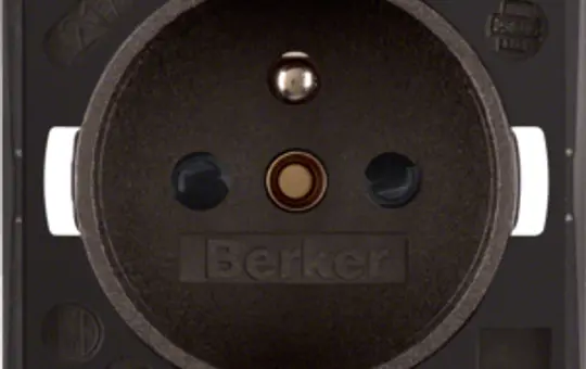 BERKER 961952501 internationale Steckdose Integro Flow FR/BE | braun matt