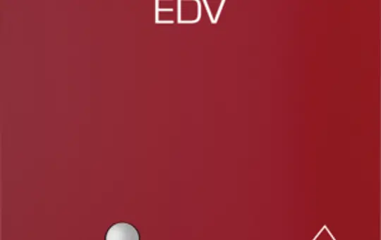 BERKER 41517115 EDV-Steckdose K.1/K.5 EDV, Klappdeckel, Berührungsschutz, LED | rot glänzend