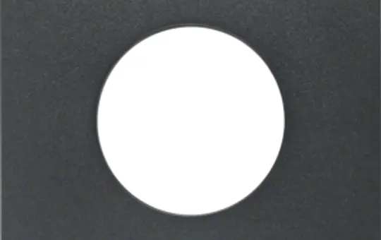 BERKER 11241606 Drucktasterabdeckung S.1/B.3/B.7 für Lichtsignal E10 | anthrazit matt