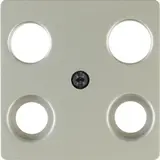 BERKER 148304 Antennenabdeckung Arsys 4-fach, geradestehend | edelstahl lackiert