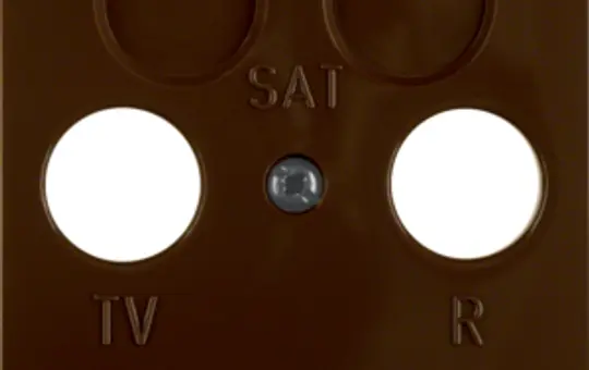 BERKER 148601 Antennenabdeckung Arsys 2-fach | braun glänzend