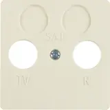 BERKER 148602 Antennenabdeckung Arsys 2-fach | weiß glänzend