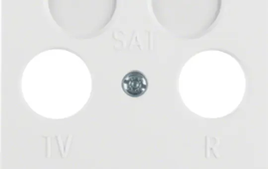 BERKER 148609 Antennenabdeckung Arsys 2-fach | polarweiß glänzend