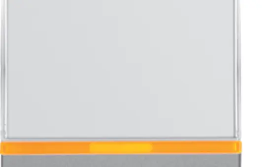 BERKER 16966084 beschr. Wippe Q.1/Q.3 1-fach, großes Schriftfeld, 2 Linsen | alu samt lackiert