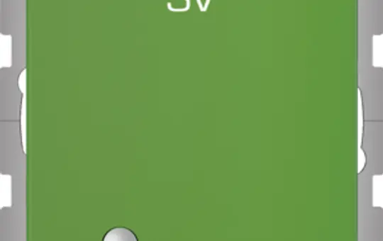 BERKER 41516013 EDV-Steckdose Q.1/Q.3 SV, Klappdeckel, Berührungsschutz, LED | grün matt