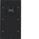 BERKER 75642055 Touch-Sensor Glas R.3 2-fach, Temperaturregler | glas schwarz
