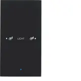 BERKER 75141935 KNX-Tastsensor Glas 1-fach, Komfort, konfiguriert | glas schwarz