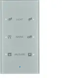 BERKER 75143134 KNX-Tastsensor Glas 3-fach, Komfort, konfiguriert | glas alu