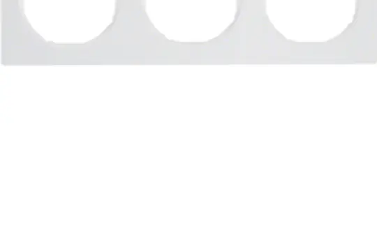 BERKER 10132279 Abdeckrahmen R.3 3-fach, Schriftfeld, waagerecht | polarweiß glänzend