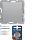 BERKER 85655224 KNX-RF-Wandsender flach Q.1/Q.3 1-fach | aluminium
