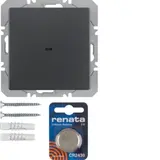 BERKER 85655226 KNX-RF-Wandsender flach Q.1/Q.3 1-fach | anthrazit matt