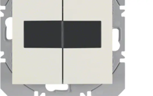 BERKER 85656182 KNX-RF-Wandsender flach S.1/B.3/B.7 2-fach, Solar | weiß glänzend