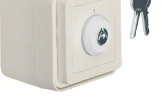 BERKER 32713502 Schlüssel-Schalter W.1 2 Positionen | polarweiß matt