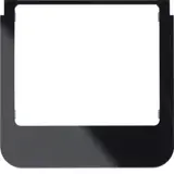 BERKER 13192145 Designrahmen für ELCOM.TOUCH Audio, rund | schwarz glänzend
