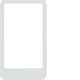 BERKER 13202109 Designrahmen für ELCOM.TOUCH Video, rund | glas polarweiß