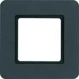 BERKER 10116130 Abdeckrahmen Q.7 1-fach, für LED-Beleuchtung | schiefer anthrazit