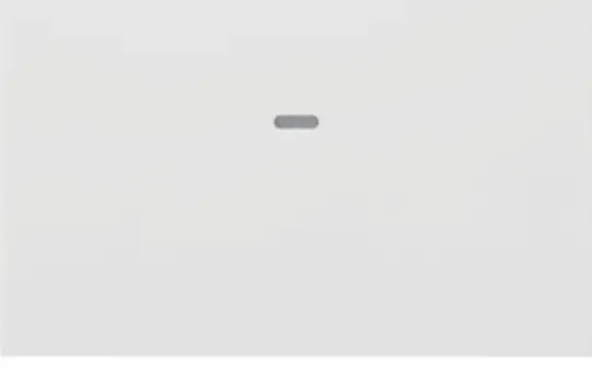 BERKER 80960279 Abdeckung für Tastsensor K.1/K.5 1-fach, mit Linse | polarweiß glänzend