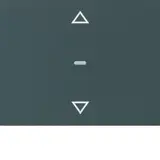 BERKER 80961275 Abdeckung für Tastsensor K.1/K.5 1-fach, Pfeile | anthrazit matt