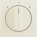 BERKER 1084898200 Abdeckung mit Drehschalter S.1/B.3/B.7 3-Stufen | weiß glänzend