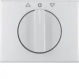 BERKER 1077710300 Jalousie-Drehschalterabdeckung K.1/K.5 Standard | aluminium