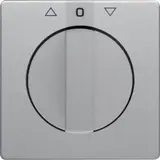 BERKER 1080608400 Jalousie-Drehschalterabdeckung Q.1/Q.3 Standard | alu samt lackiert