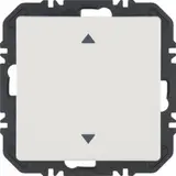 BERKER 24116289 EnOcean-Tastsensor Q.1/Q.3 1-fach, Pfeile | polarweiß samt