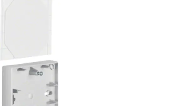 BERKER 10071404 Aufbau-Gehäuse AP B.1/B.3 1-fach, flach | aluminium matt