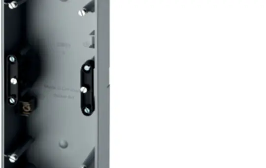 BERKER 10439939 Aufputzgehäuse Q.3 3-fach | alu samt lackiert