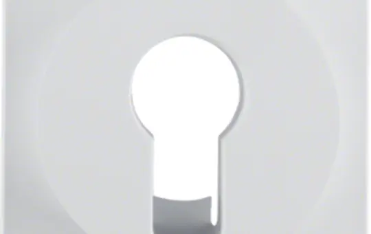 BERKER 15066089 Zentralstück Schlüsselschalter Q.1/Q.3 Jalousie | polarweiß samt