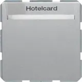 BERKER 16406094 Relais-Schalter für Hotelcard Q.1/Q.3 mit Aufdruck | alu samt lackiert
