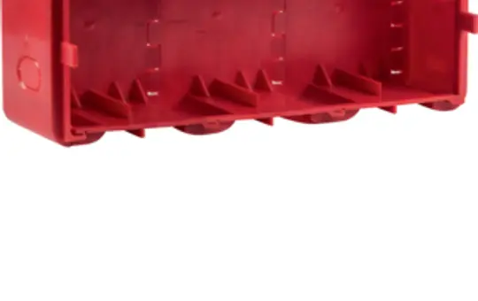 BERKER 18720030 Einbaudose UP-Montage R.8 3-fach | rot