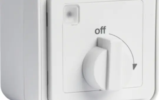 BERKER 42273512 Mechanische Zeitschaltuhr AP W.1 15 Minuten, Drehknopf | polarweiß matt