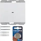 BERKER 85655279 KNX-RF-Wandsender flach K.1/K.5 1-fach | polarweiß glänzend