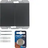 BERKER 85656275 KNX-RF-Wandsender flach K.1/K.5 2-fach | anthrazit matt