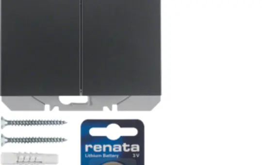 BERKER 85656275 KNX-RF-Wandsender flach K.1/K.5 2-fach | anthrazit matt