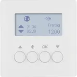 BERKER 85745129 KNX-RF Jalousie-Schaltuhr Q.1/Q.3 mit Display | polarweiß samt