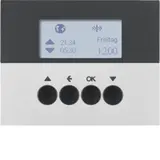 BERKER 85745177 KNX-RF Jalousie-Schaltuhr K.1/K.5 mit Display | aluminium matt