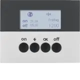 BERKER 85745277 KNX-RF-Zeitschaltuhr quicklink K.1/K.5 mit Display | aluminium matt