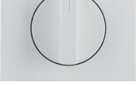 BERKER 1088710900 Abdeckung mit Drehschalter K.1/K.5 3-Stufen | polarweiß glänzend