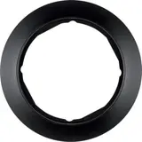 BERKER MAN0100517 Rahmen 1930 softtouch 1-fach, für Zentralstück Ø 58 mm | schwarz