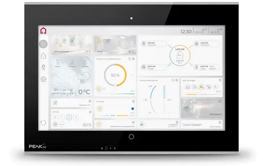 PEAKNX PNX12-20001.01 Touchpanel Control 12 inkl. Visualisierung | silber