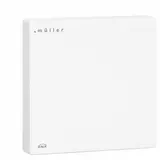 MÜLLER GS 40.01 knx KNX-Luftgüteregler CO2- Luftgütesensor / Raumklimaregler | studioweiß | 80x80 mm