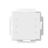 MÜLLER GS 67.00 knx6 KNX Tastsensor 6-fach, Luftgüte- und Raumklimaregler | studioweiß | 55x55 mm