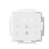 MÜLLER GS 68.11 knx6 KNX Tastsensor 2 x Beleuchtung, 2 x Beschattung,  Anzeige | studioweiß | 55x55 mm